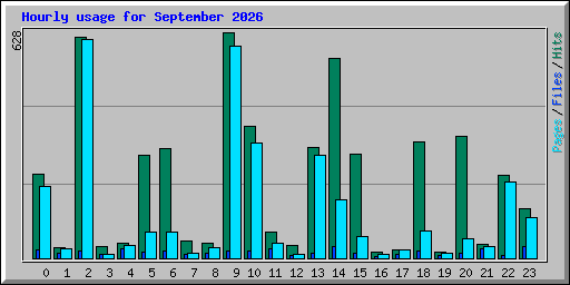 Hourly usage for September 2026